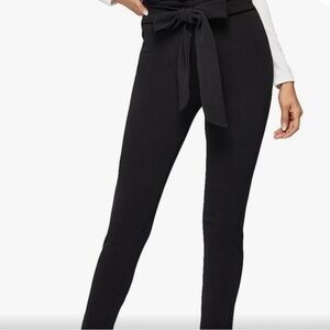 Elegant Black Tie-Waist Pants